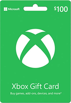Your gift card from Xbox