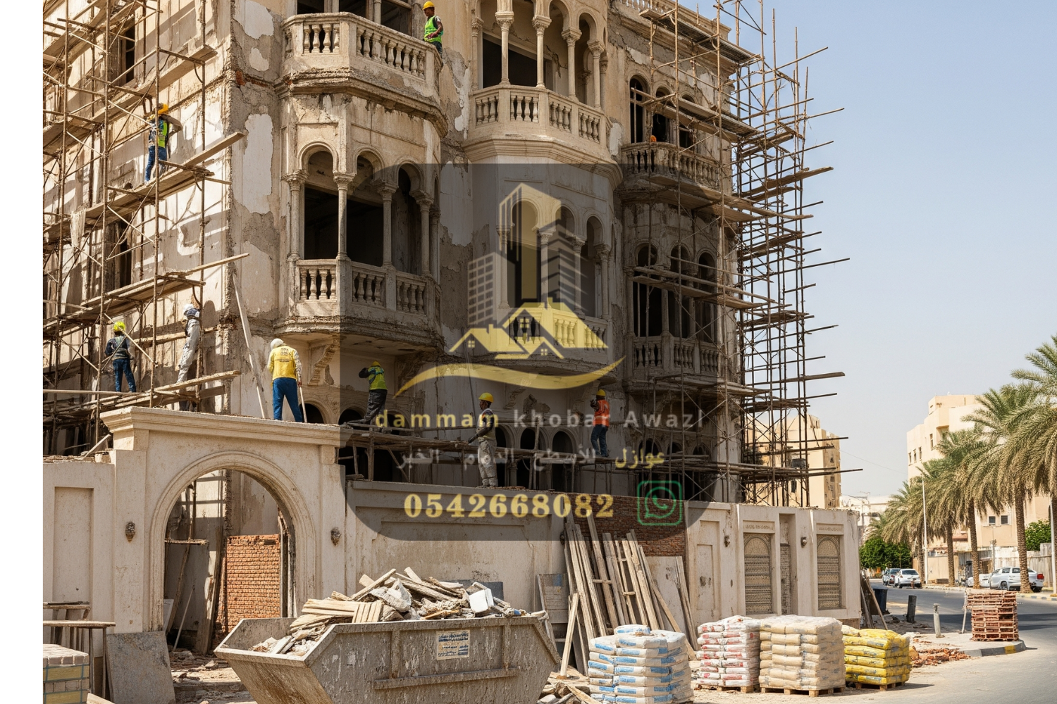 عملية ترميم فيلا بالدمام