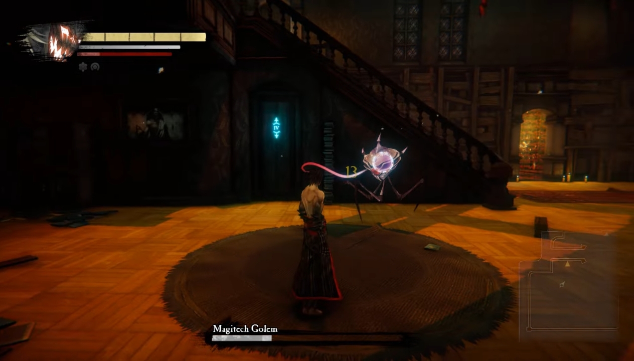 Boss battle showcasing large-scale enemies in Anima Remaster