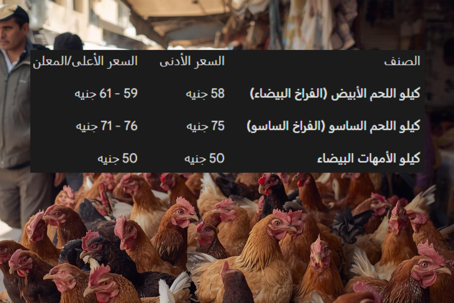 بورصة الدواجن اليوم: صدمة في الأسعار والسر اللي التجار مخبيينه عنك!
