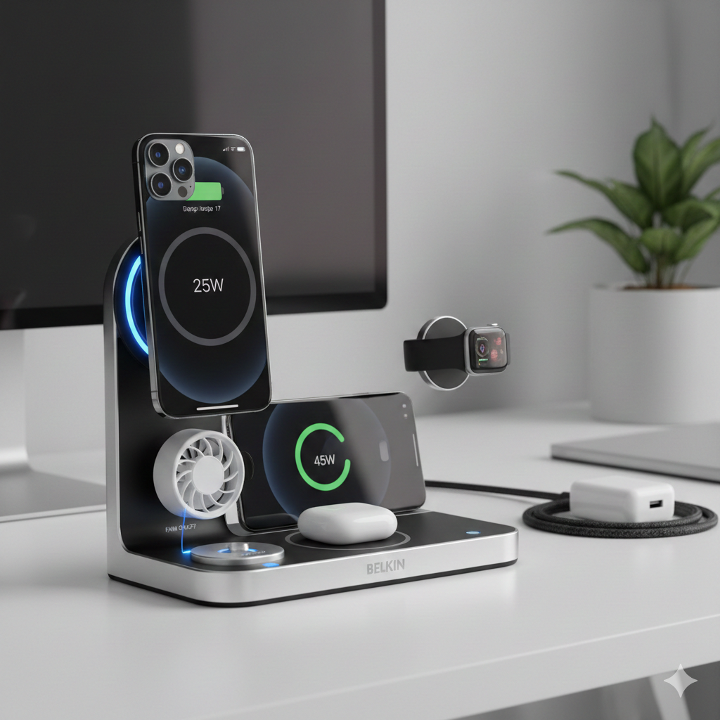 Belkin 3-in-1 Qi2 25W Hub