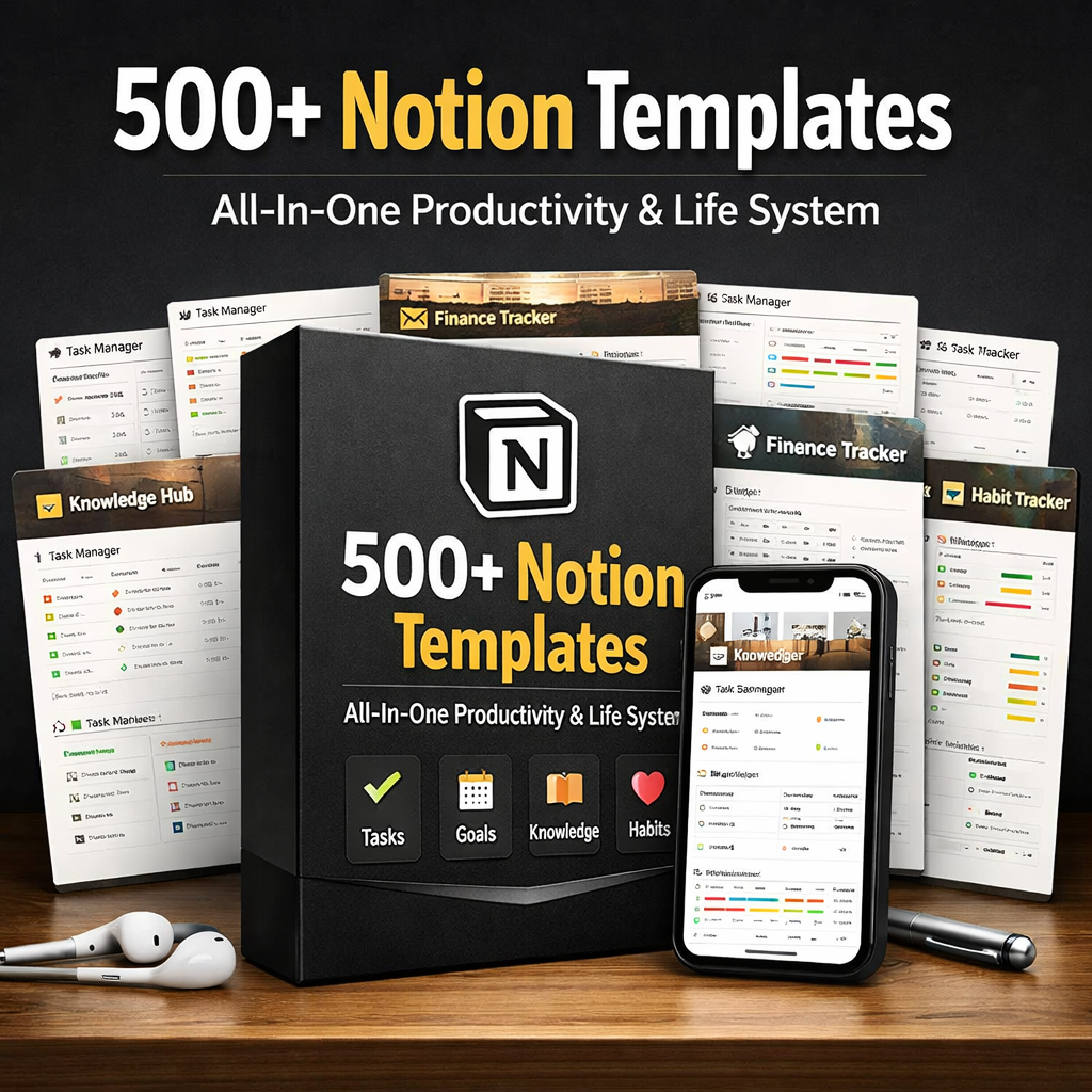 500+ Notion Templates